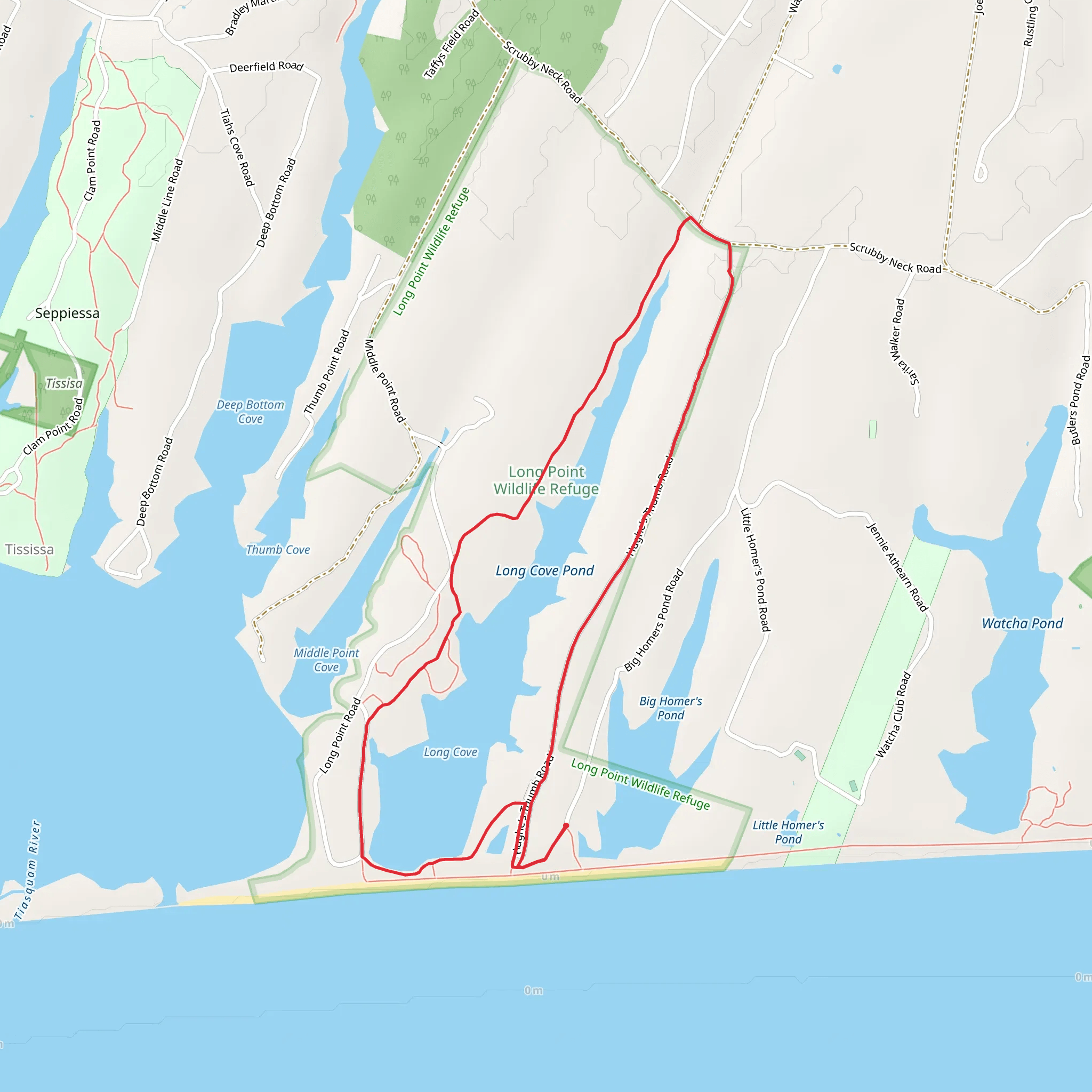 Long Cove Pond Loop mobile static map