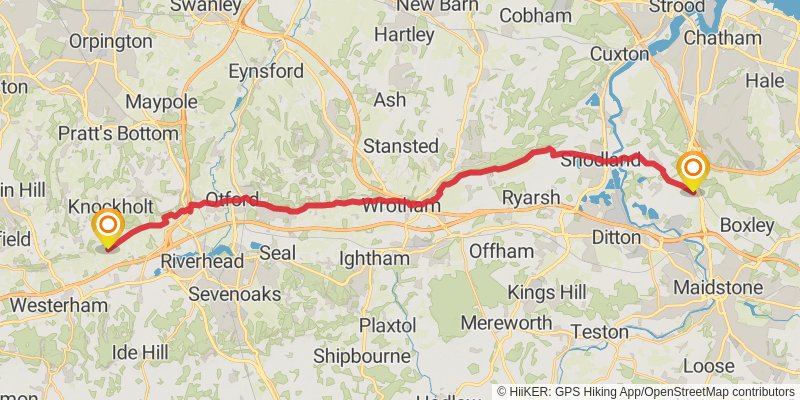 Pilgrims Way stage 6 Map