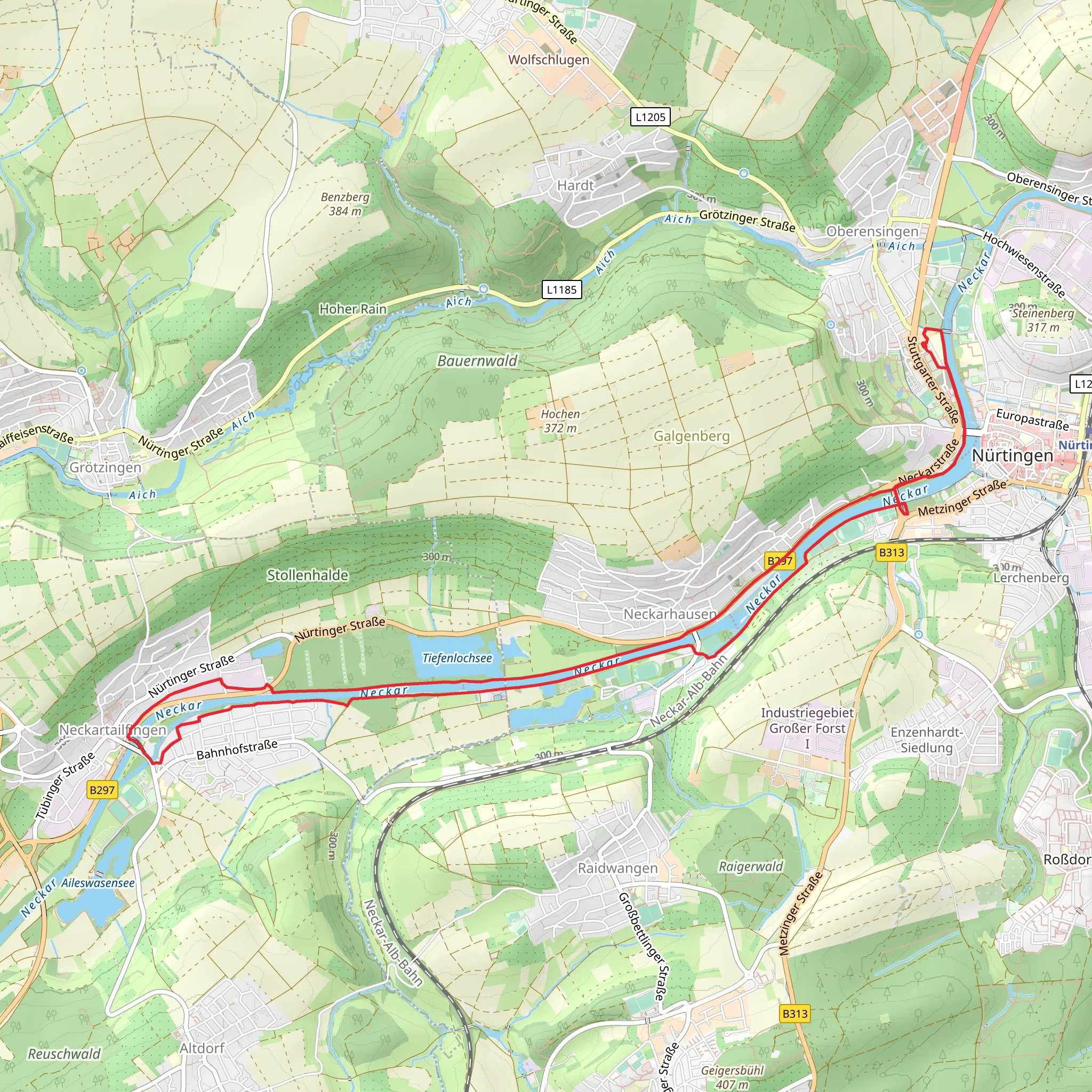 Neckar Loop mobile static map