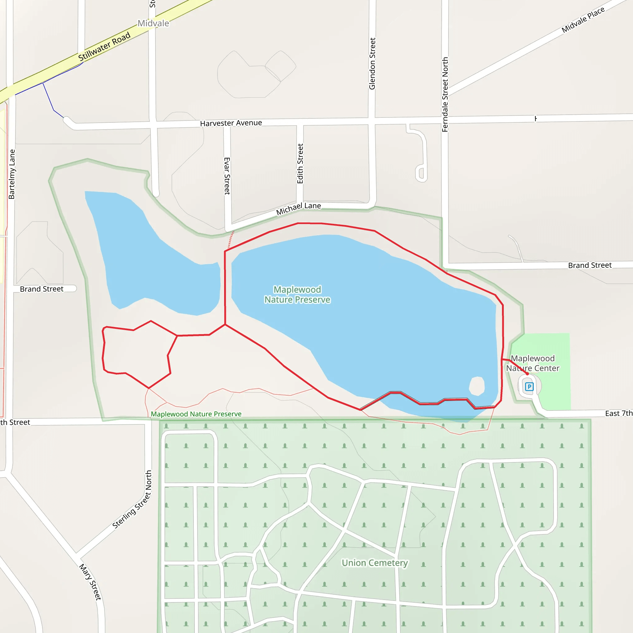 Michael Lane Loop mobile static map