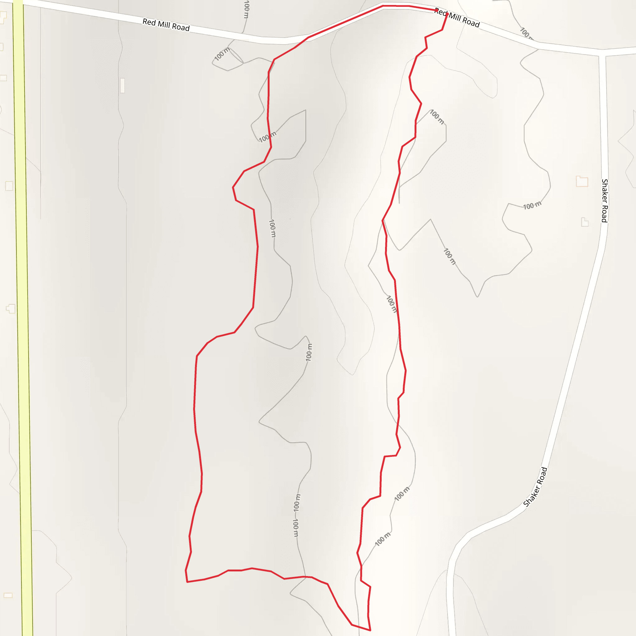 Loop around Second Creek - Wayne County mobile static map