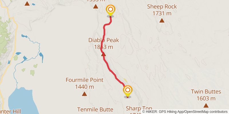 Ultra Pedestrian North Loop stage 125 Map