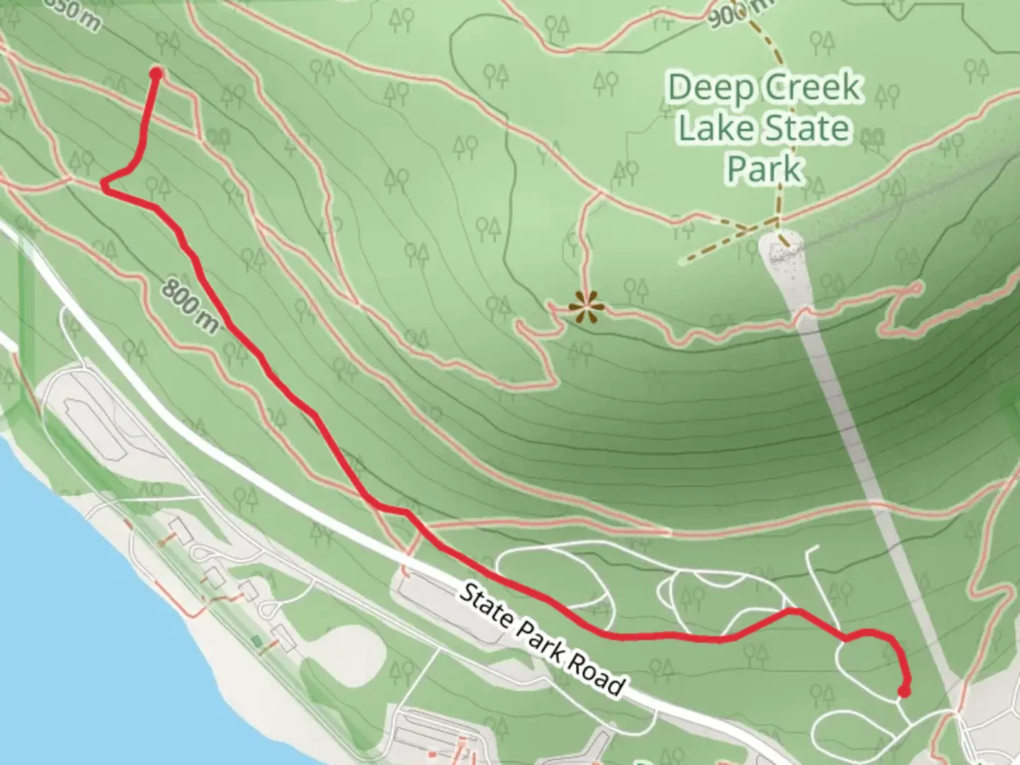 An image depicting the trail State Park and Meadow Mountain Trail and its surrounding area.