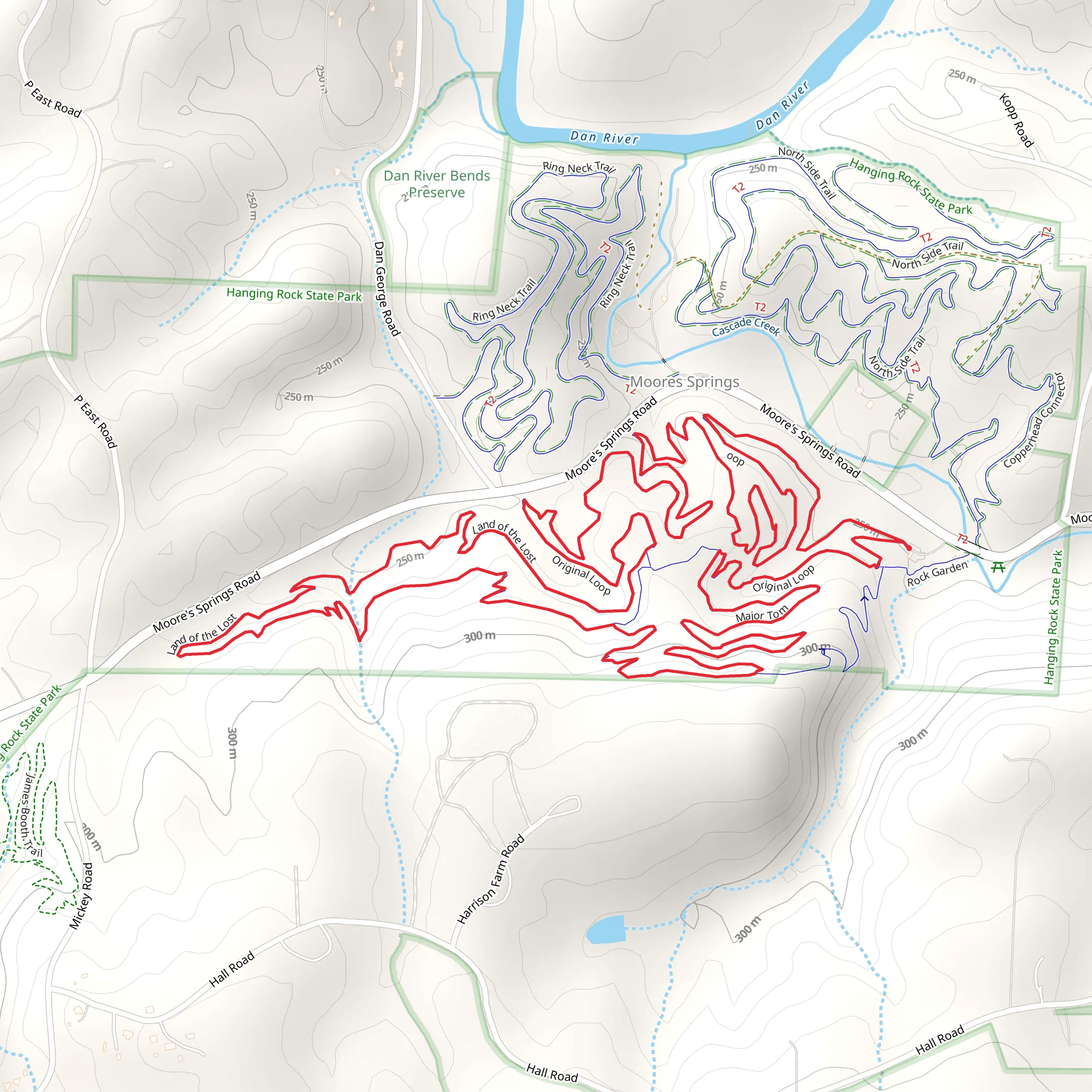 Original Loop, Land of the Lost and Major Tom Loop mobile static map