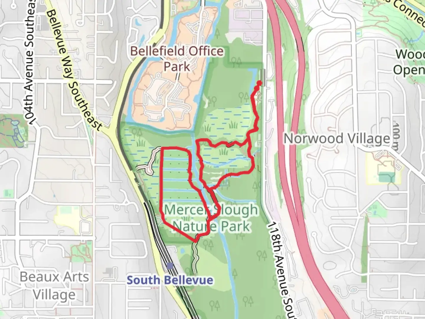 An image depicting the trail Bellefields Loop Trail and Heritage Trail and its surrounding area.