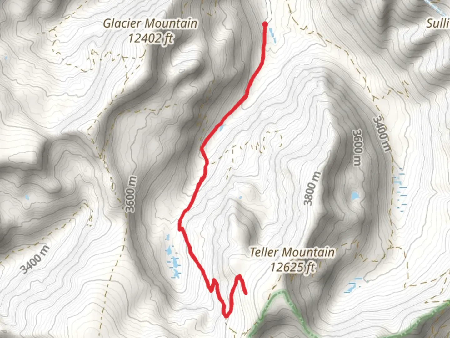 An image depicting the trail Radical Hill via Deer Creek Trail and its surrounding area.