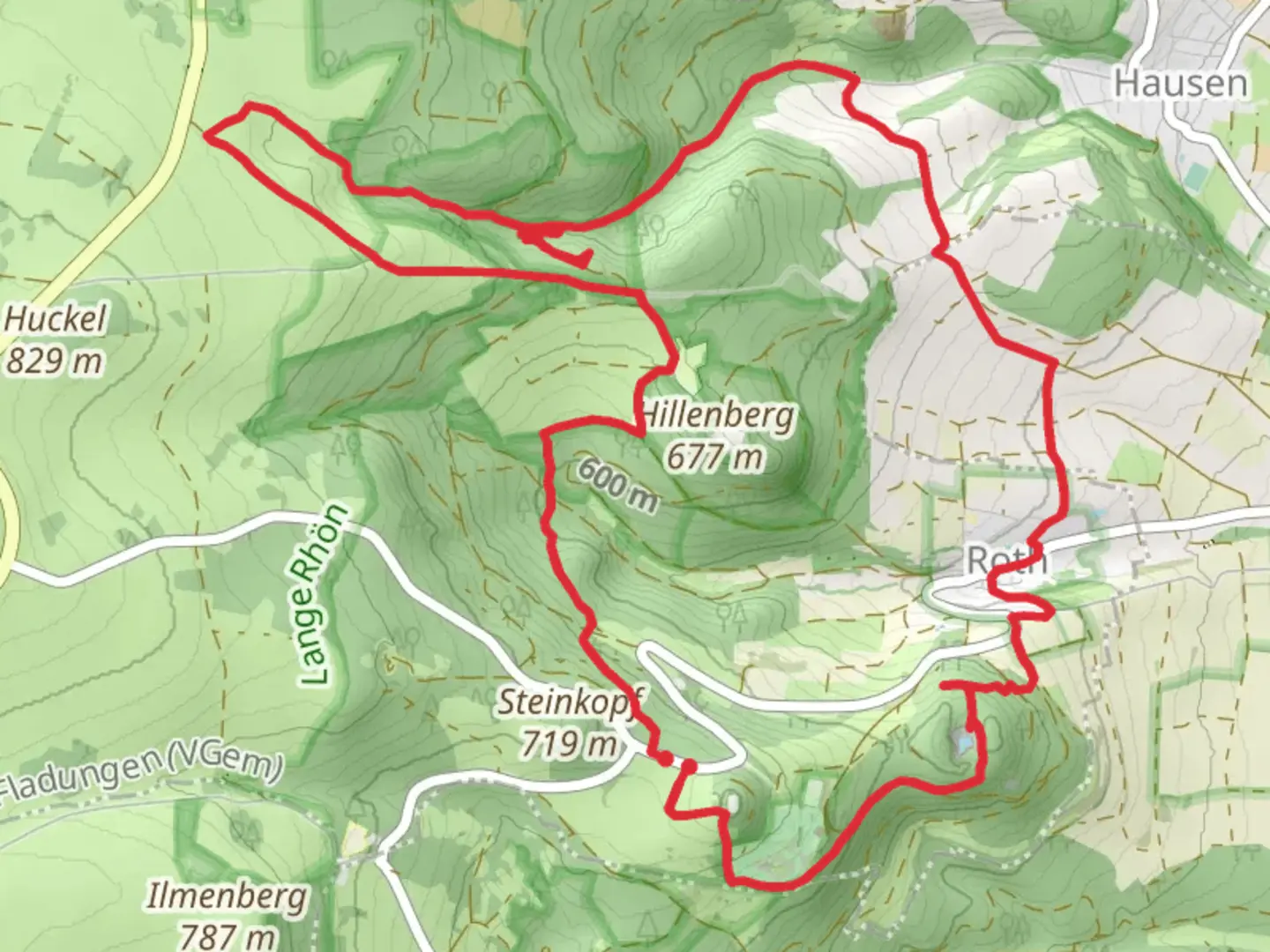 An image depicting the trail Berggasthof, NSG Naturwaldreservat SchloIßberg, Frauenhohle and Silbersee Loop and its surrounding area.