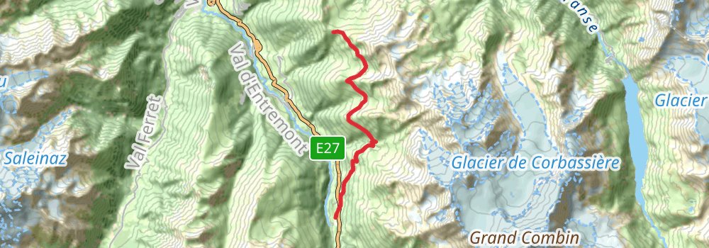Tour du Saint Bernard stage 7 Map