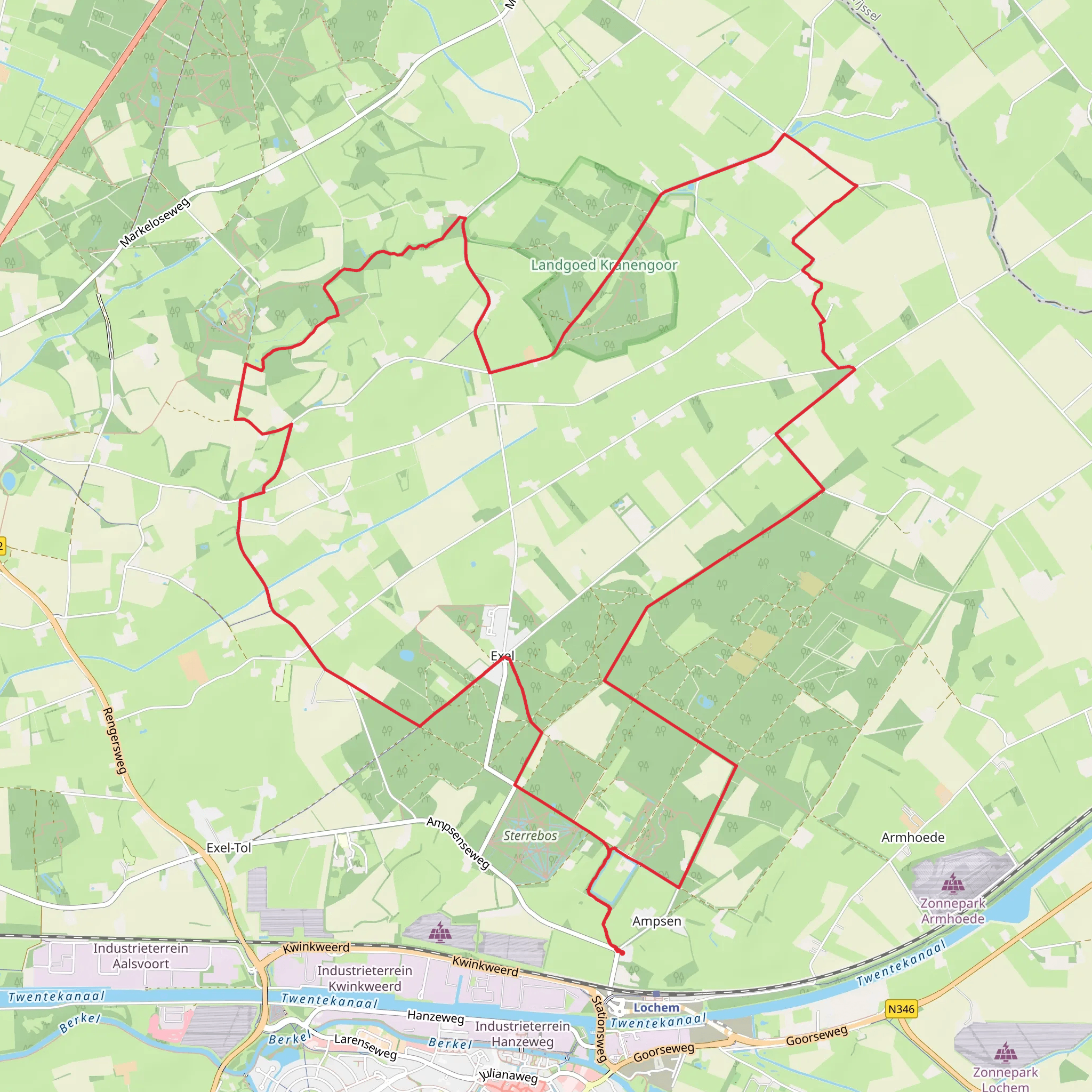 Rondje Exel Loop mobile static map