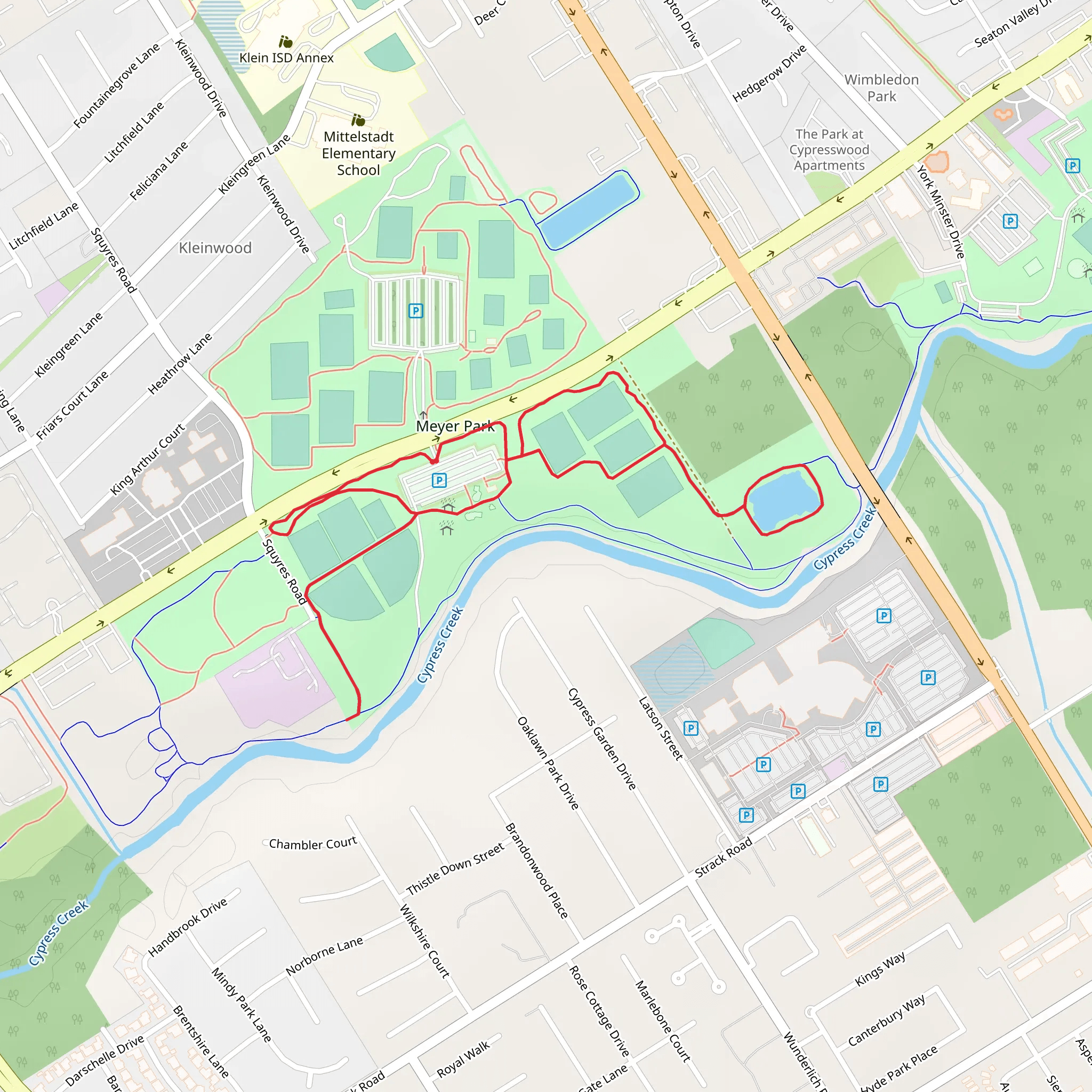 Cypresswood Creek Loop mobile static map