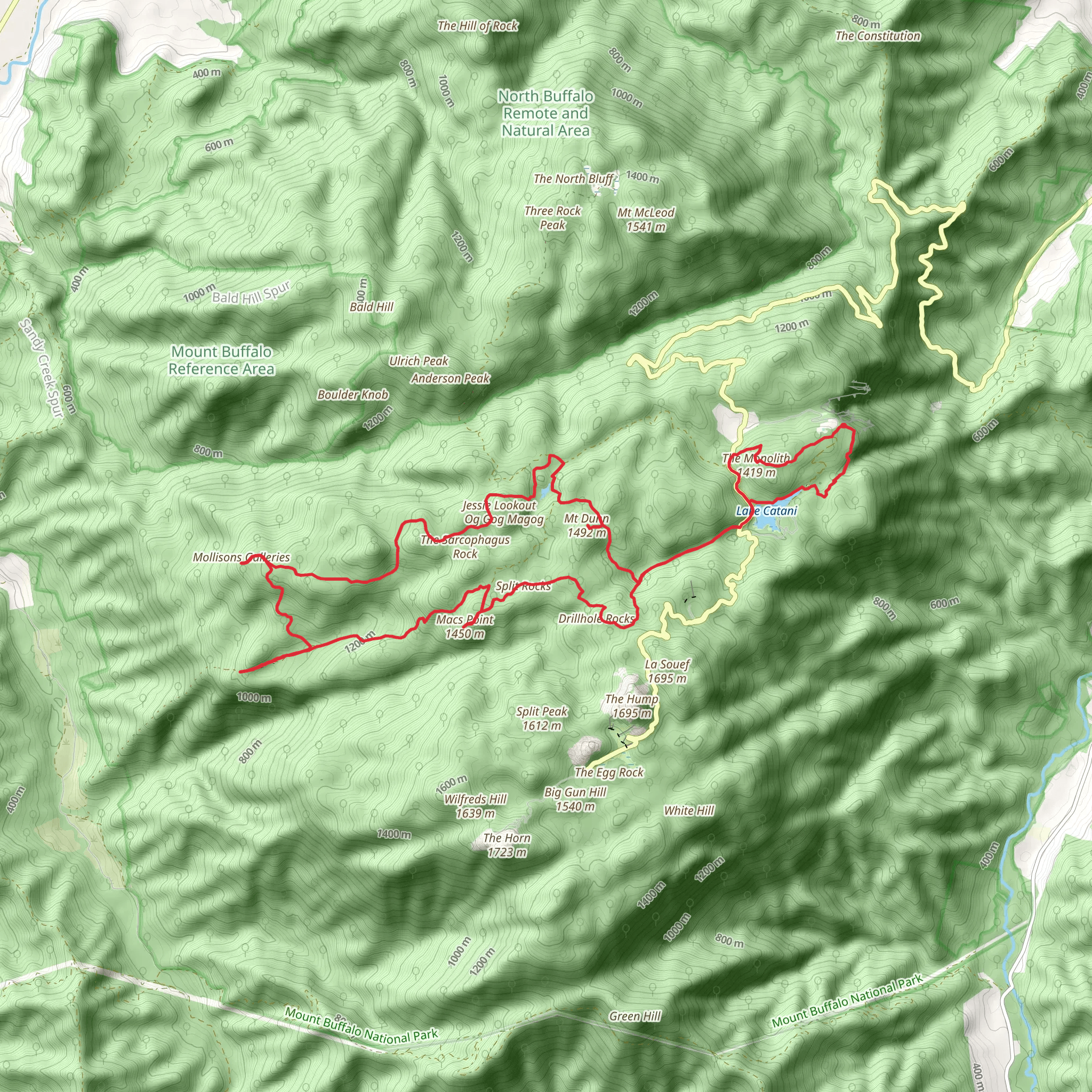 Buffalo Plateau Circuit mobile static map