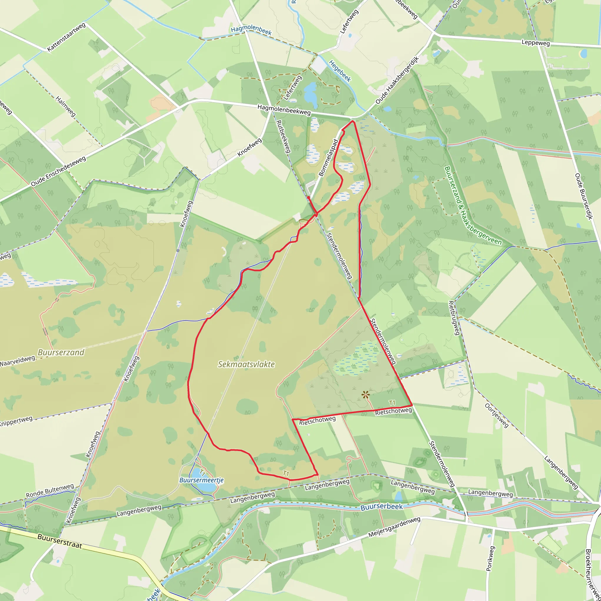 Schipbeekpad and Buurserzand - Groene Loop mobile static map