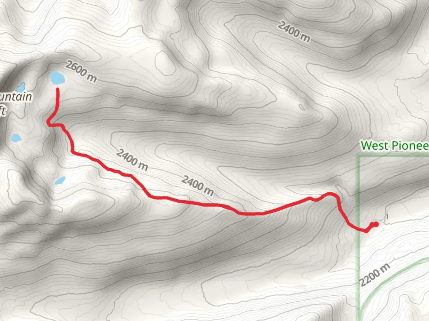An image depicting the trail Bobcat Mountain from Lacy Creek Road and its surrounding area.