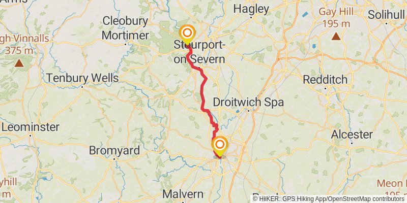 Severn Way stage 10 Map