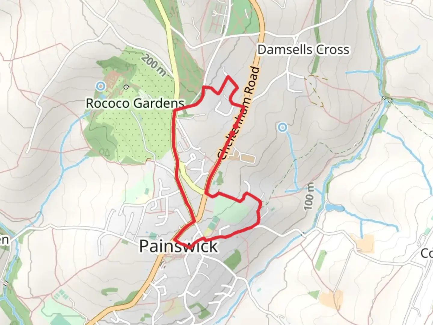 An image depicting the trail Painswick Circular Walk and its surrounding area.