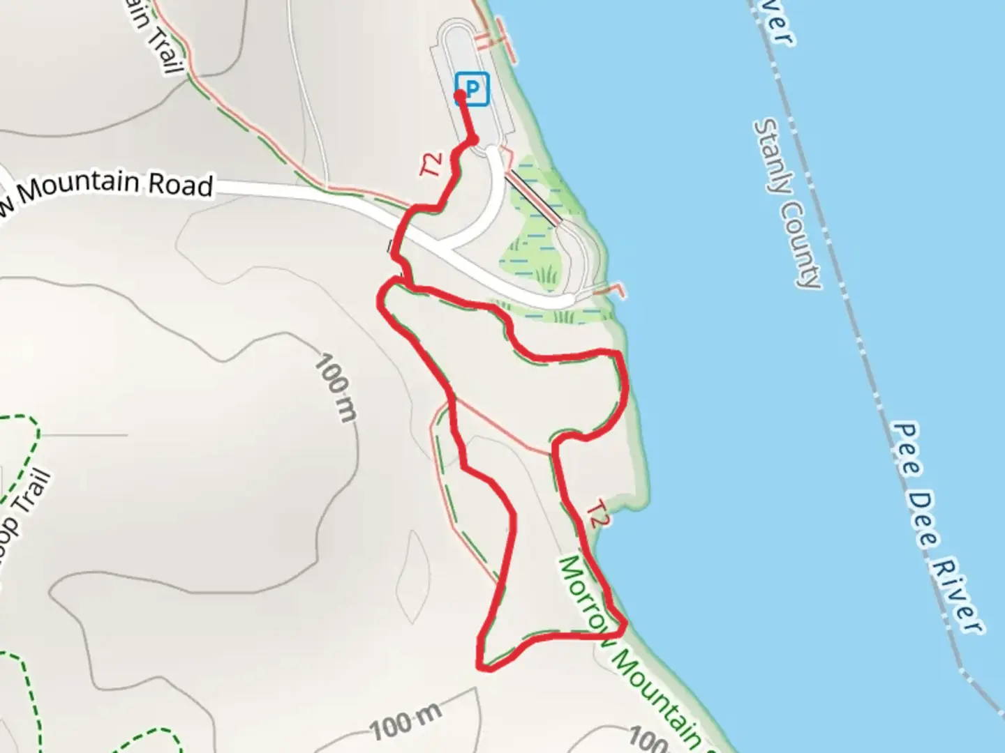 An image depicting the trail Three Rivers Trail Loop and its surrounding area.