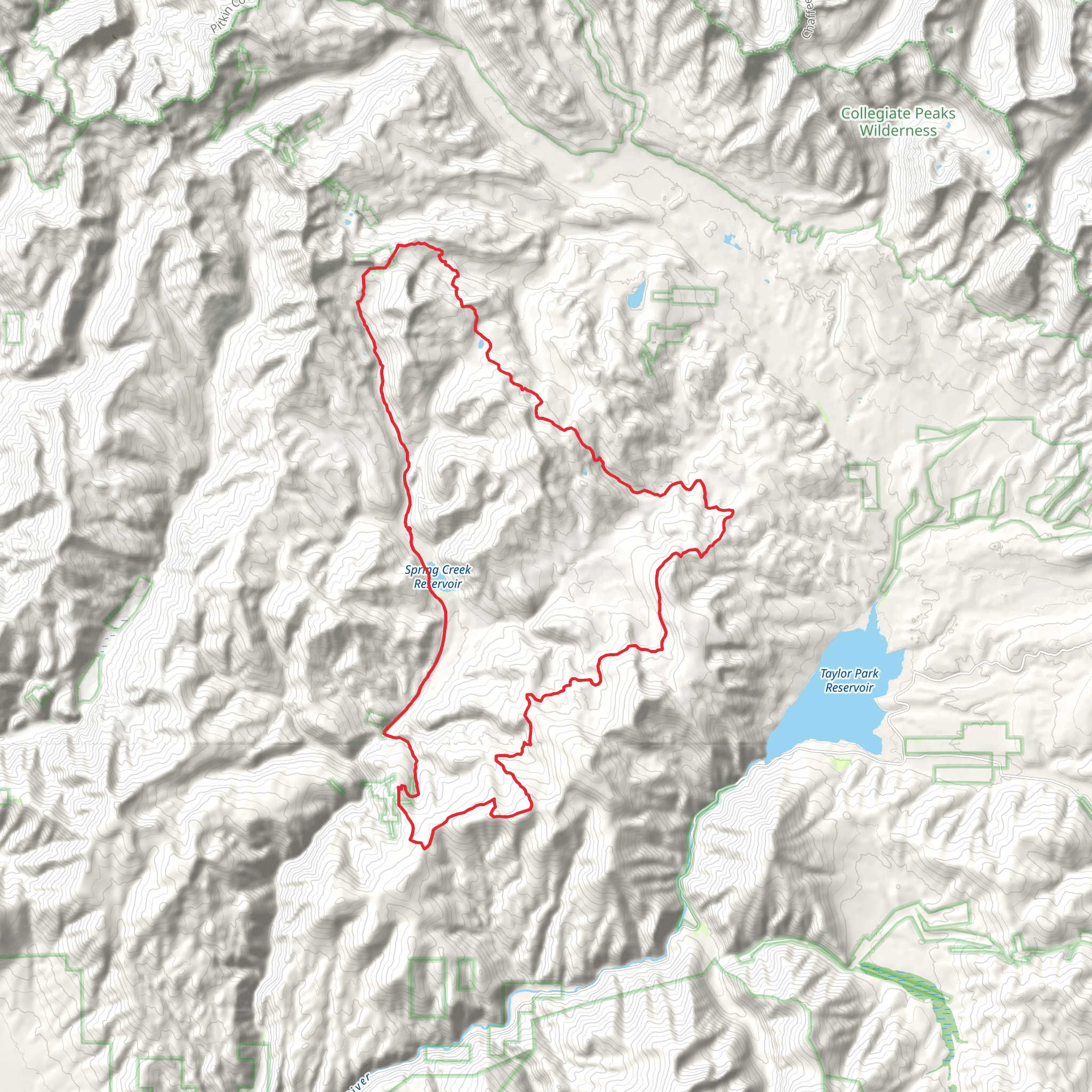 Italian Connector, Star and Doctor Park Loop Trail mobile static map