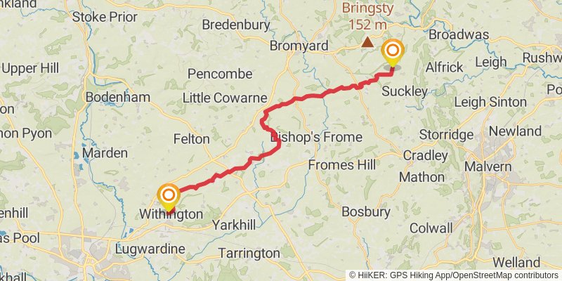 Three Choirs Way stage 4 Map