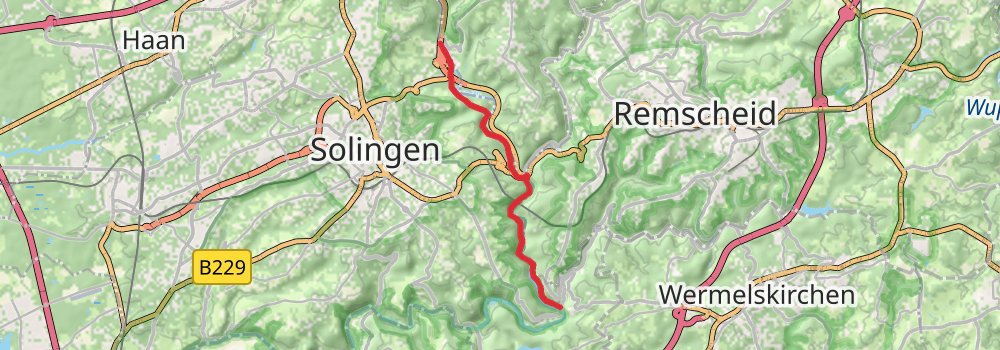 Wupperweg stage 5 Map