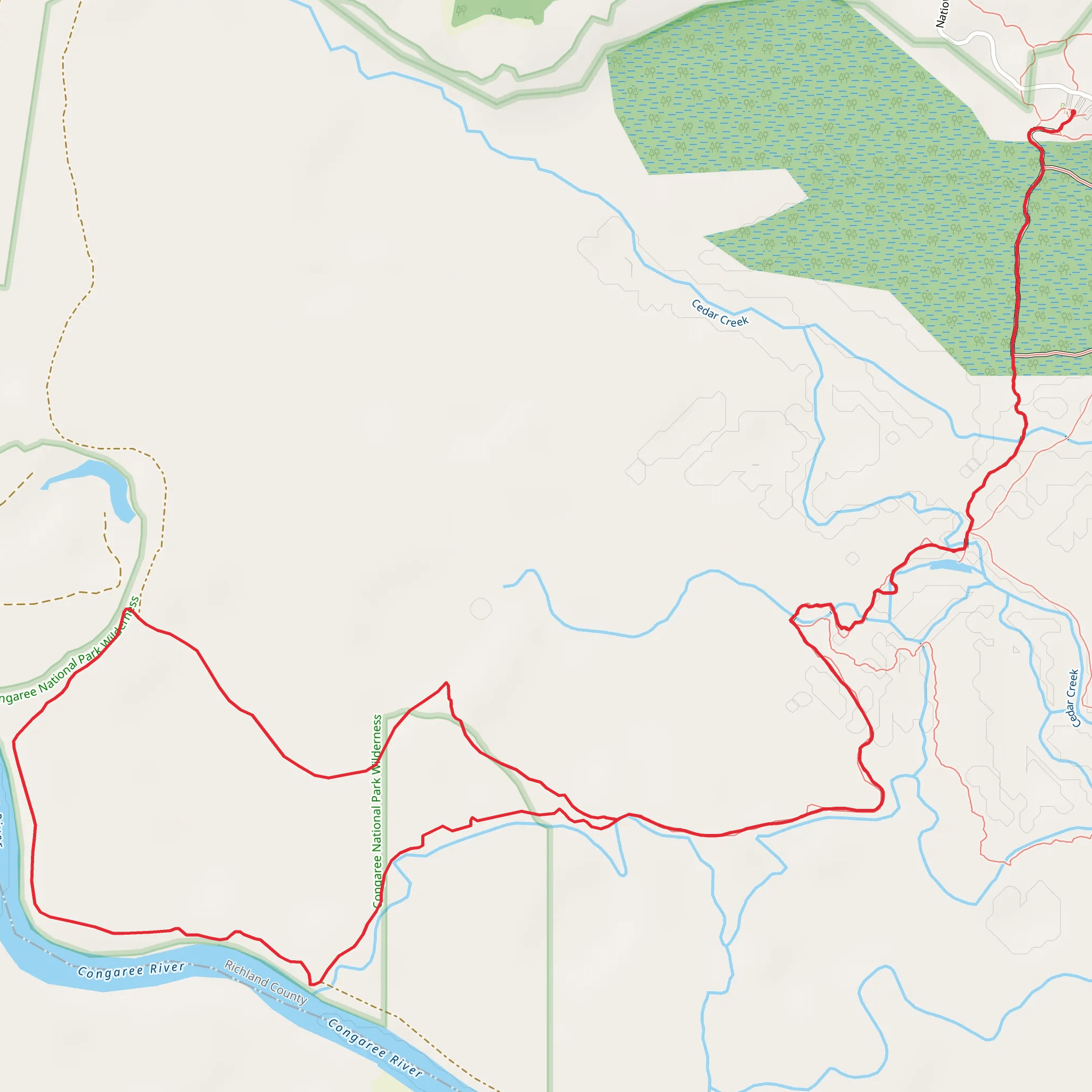 River Trail mobile static map