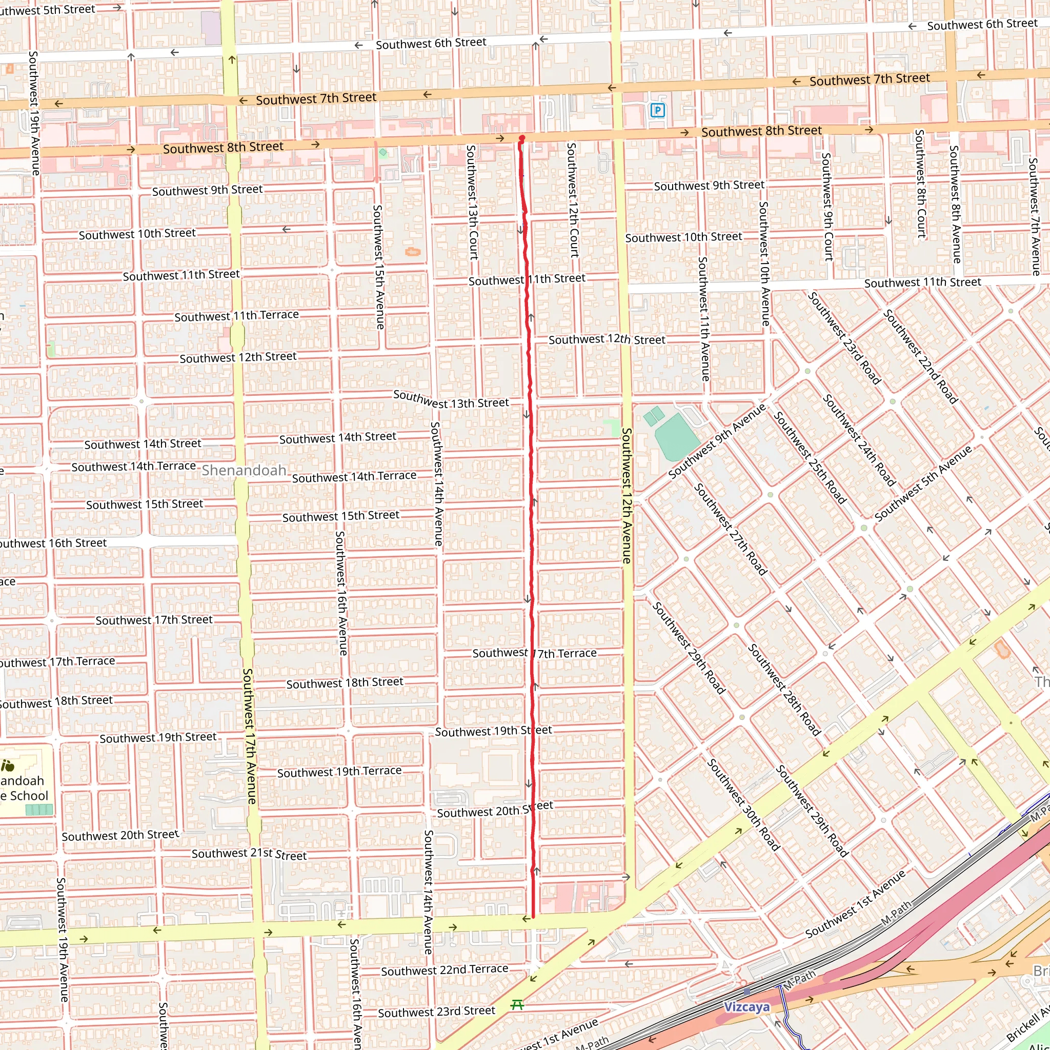 Cuban Memorial Boulevard Park mobile static map