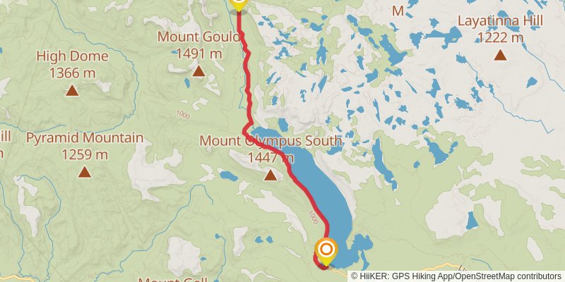 Cradle Mountain Huts Walk stage 4 Map