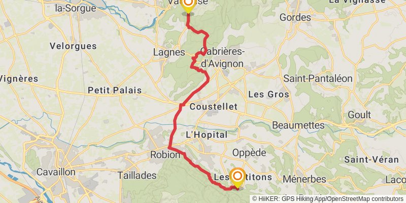 Tour of Luberon stage 8 Map