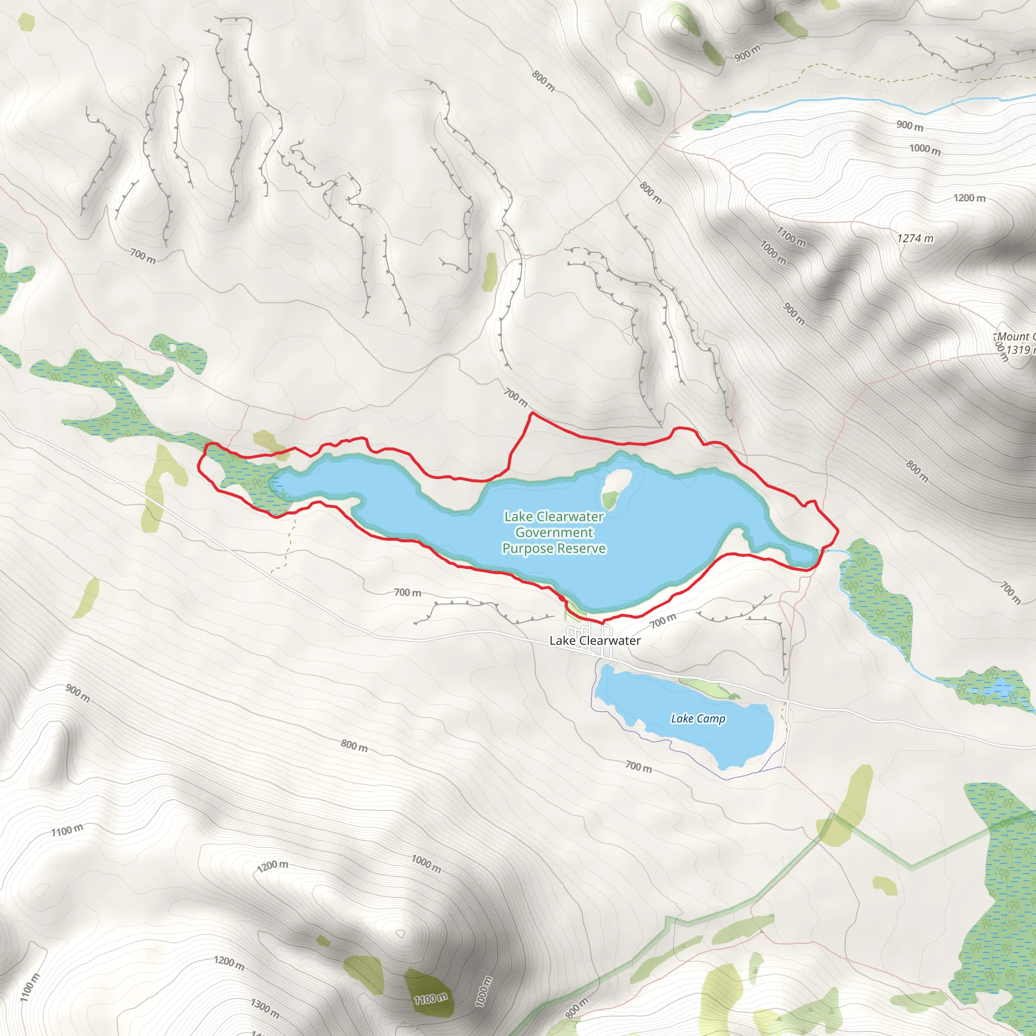 Lake Clearwater Circuit mobile static map