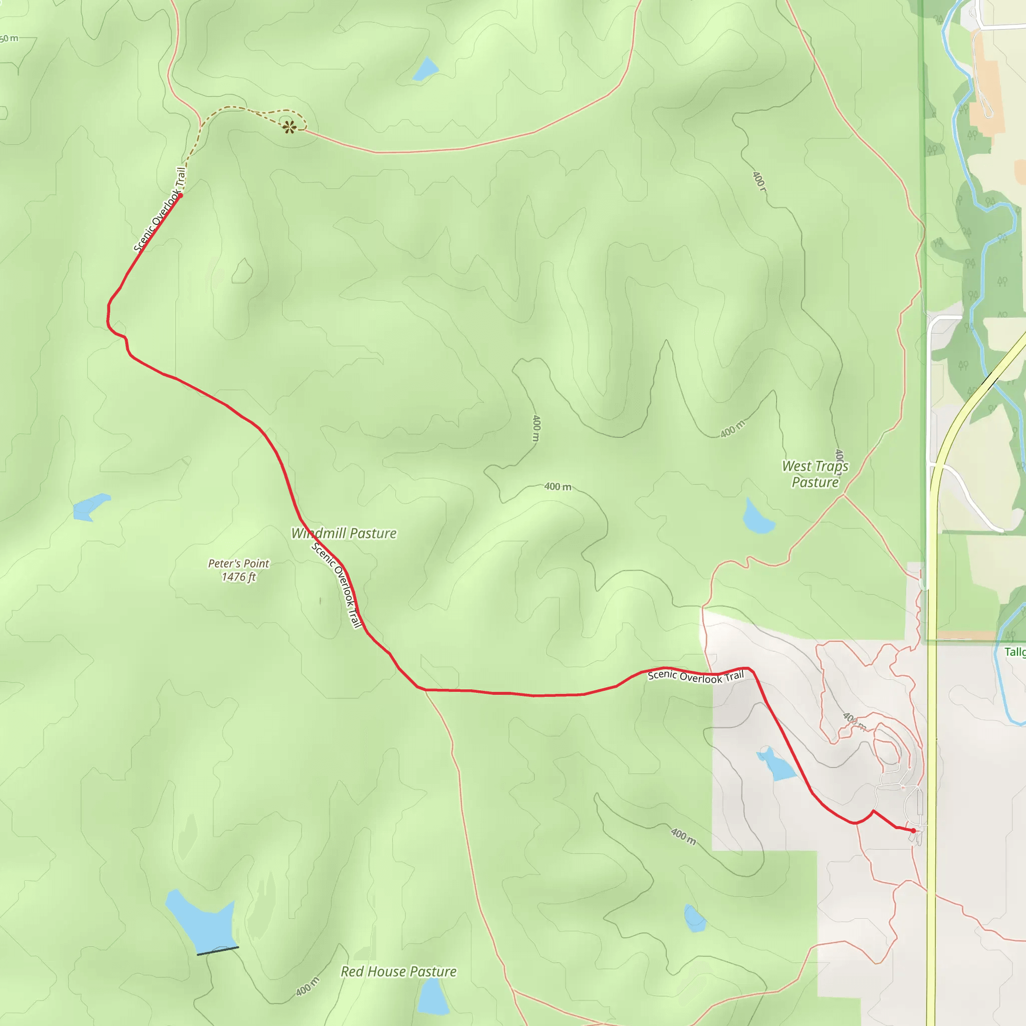 Scenic Overlook Trail mobile static map