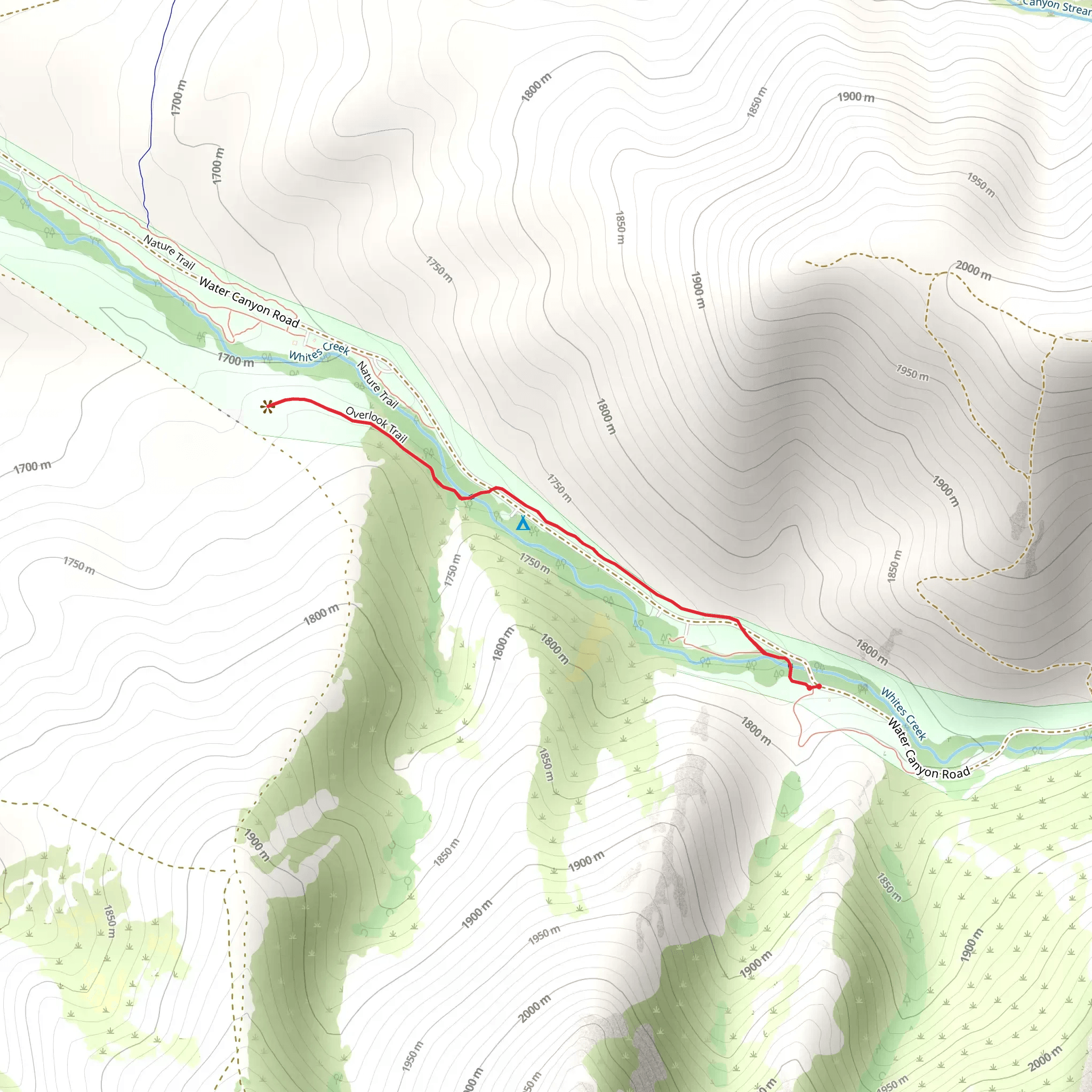 Whites Creek Walk along mobile static map