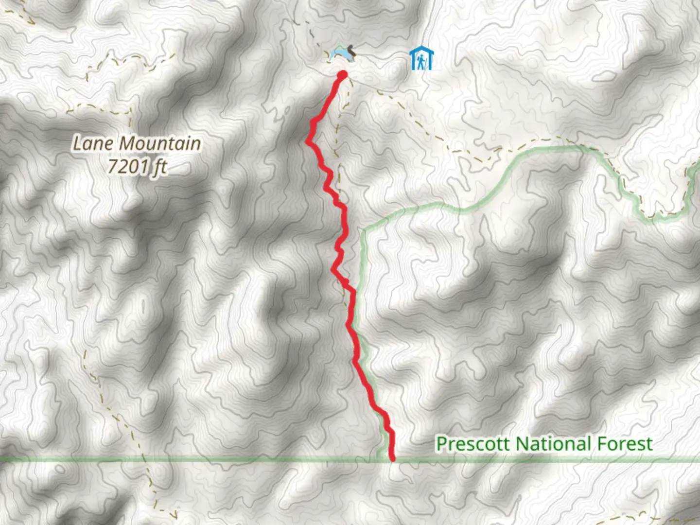 An image depicting the trail Tip Top Trail and its surrounding area.