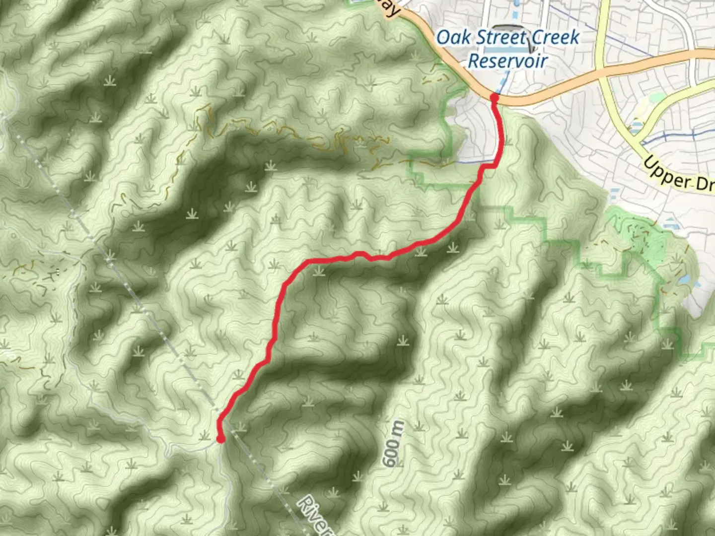 An image depicting the trail Skinsuit Trail and its surrounding area.
