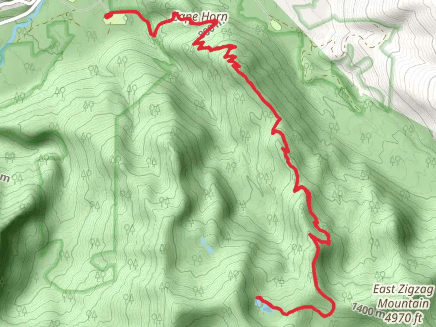 An image depicting the trail Cast Lake Trail and its surrounding area.