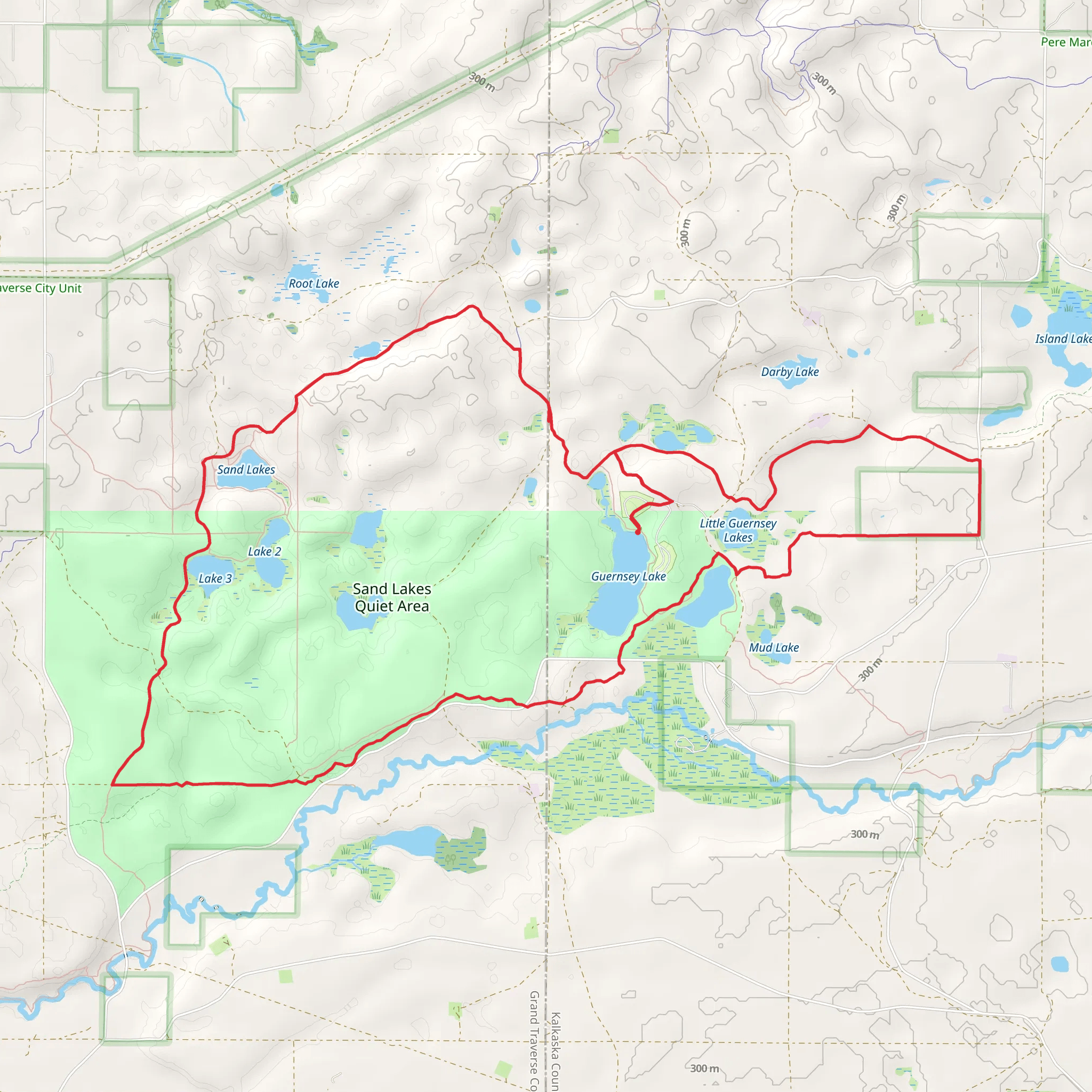 Sand Lakes Quiet Area mobile static map