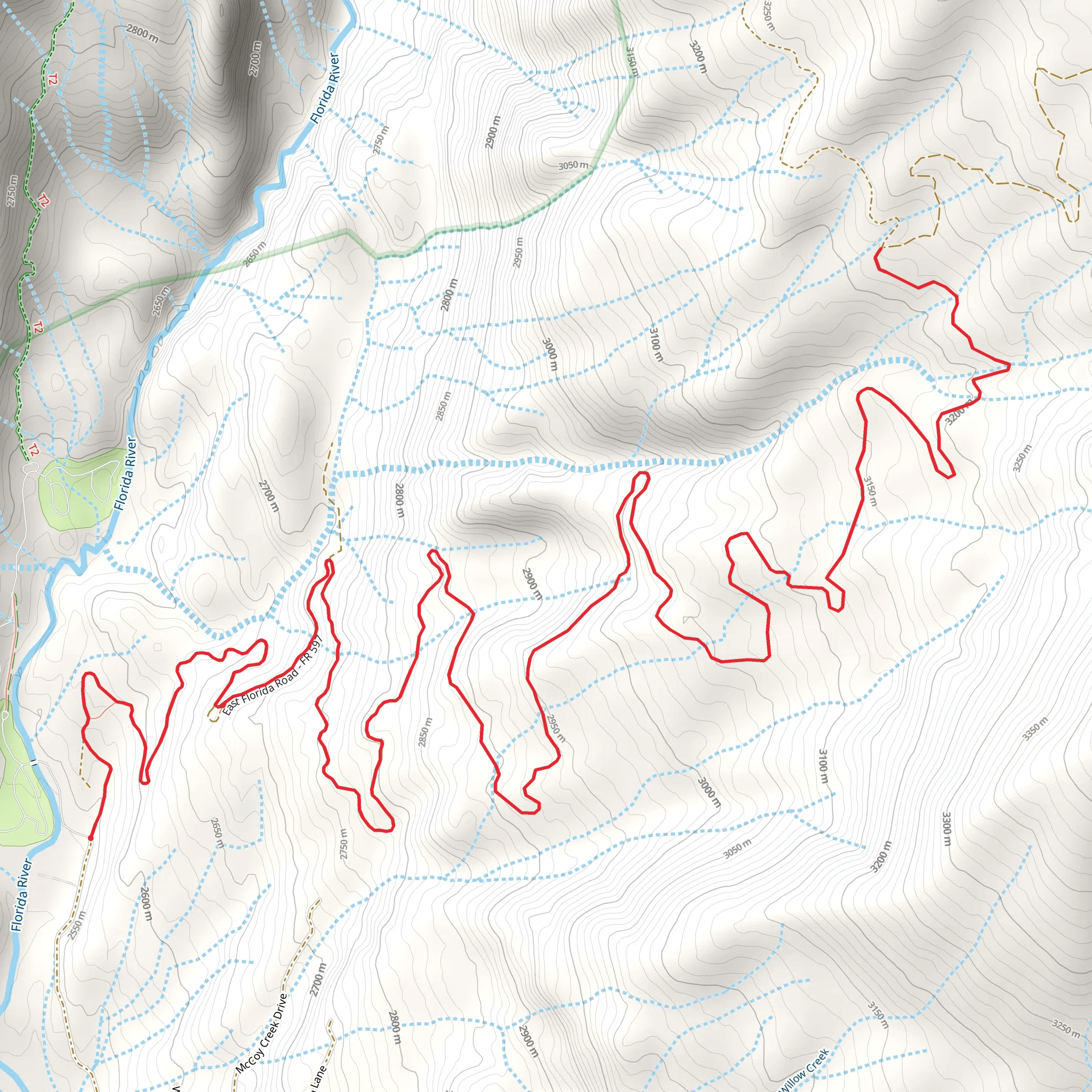 Florida Campground Walk - East mobile static map