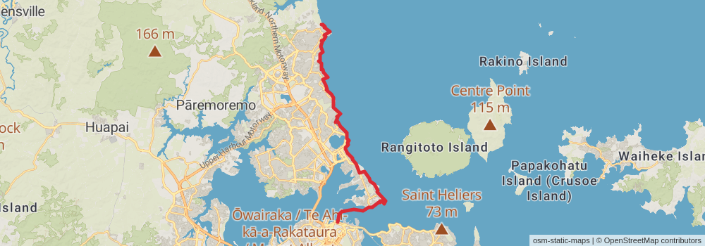 Te Araroa Trail stage 33 Map