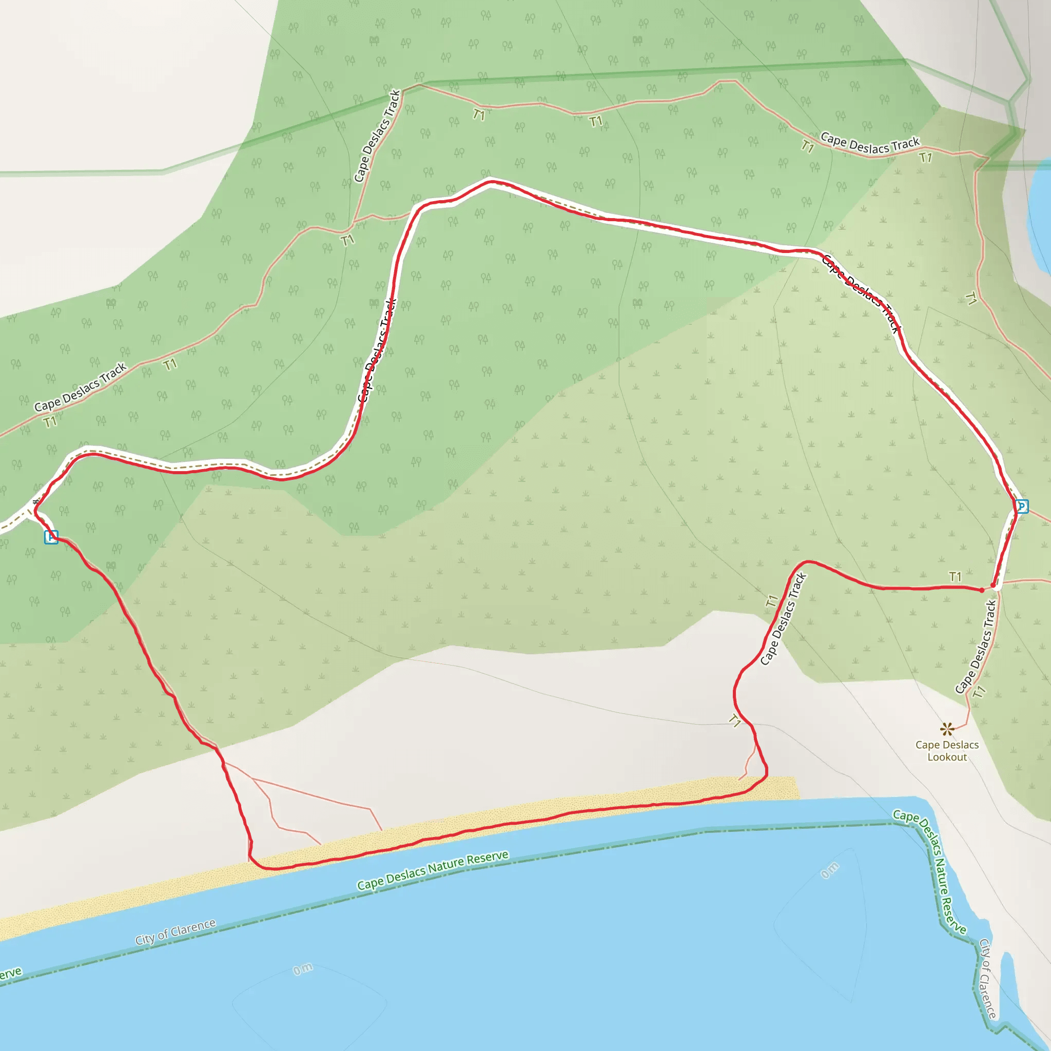 Cape Deslacs Circuit mobile static map
