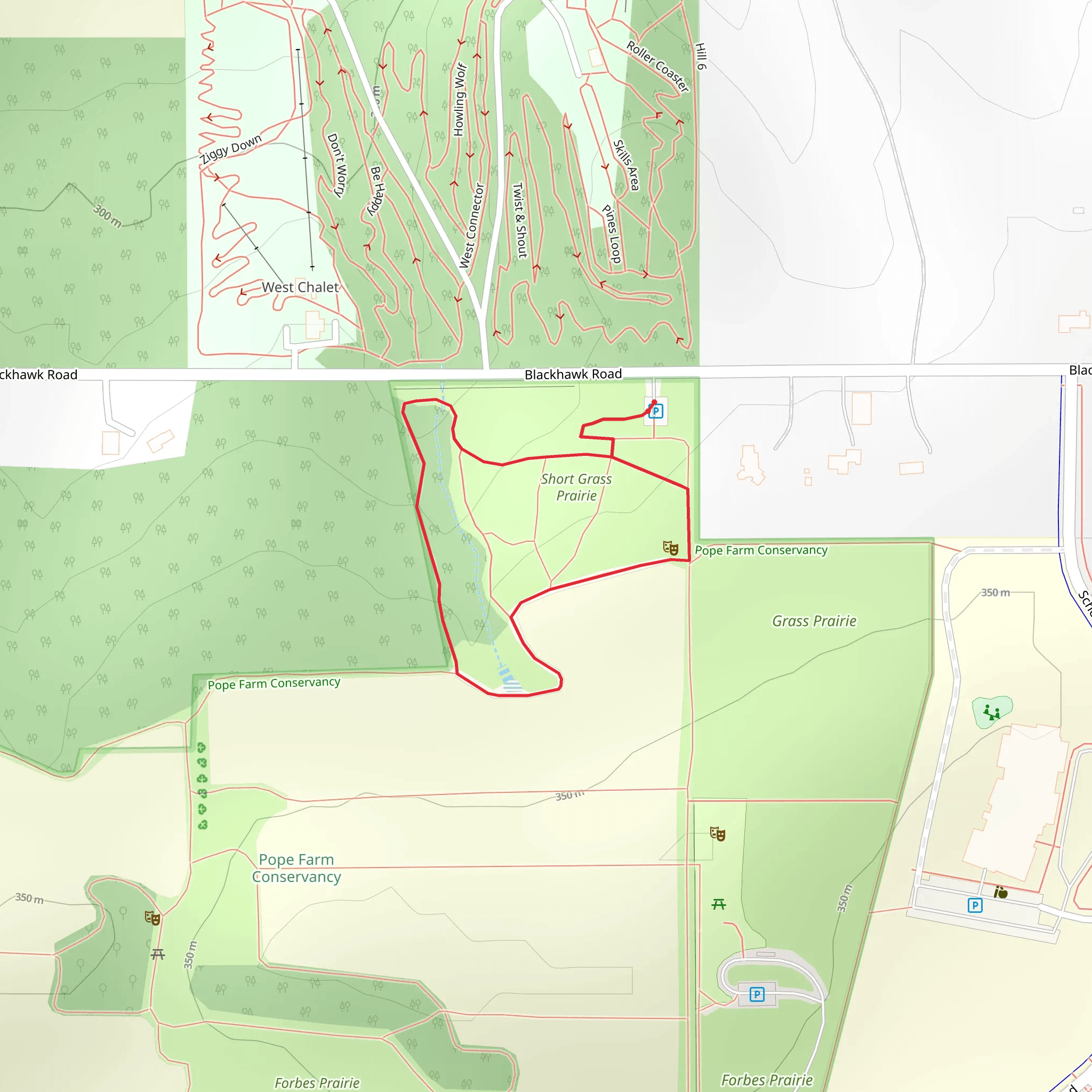 Short Grass Prairie Loop mobile static map