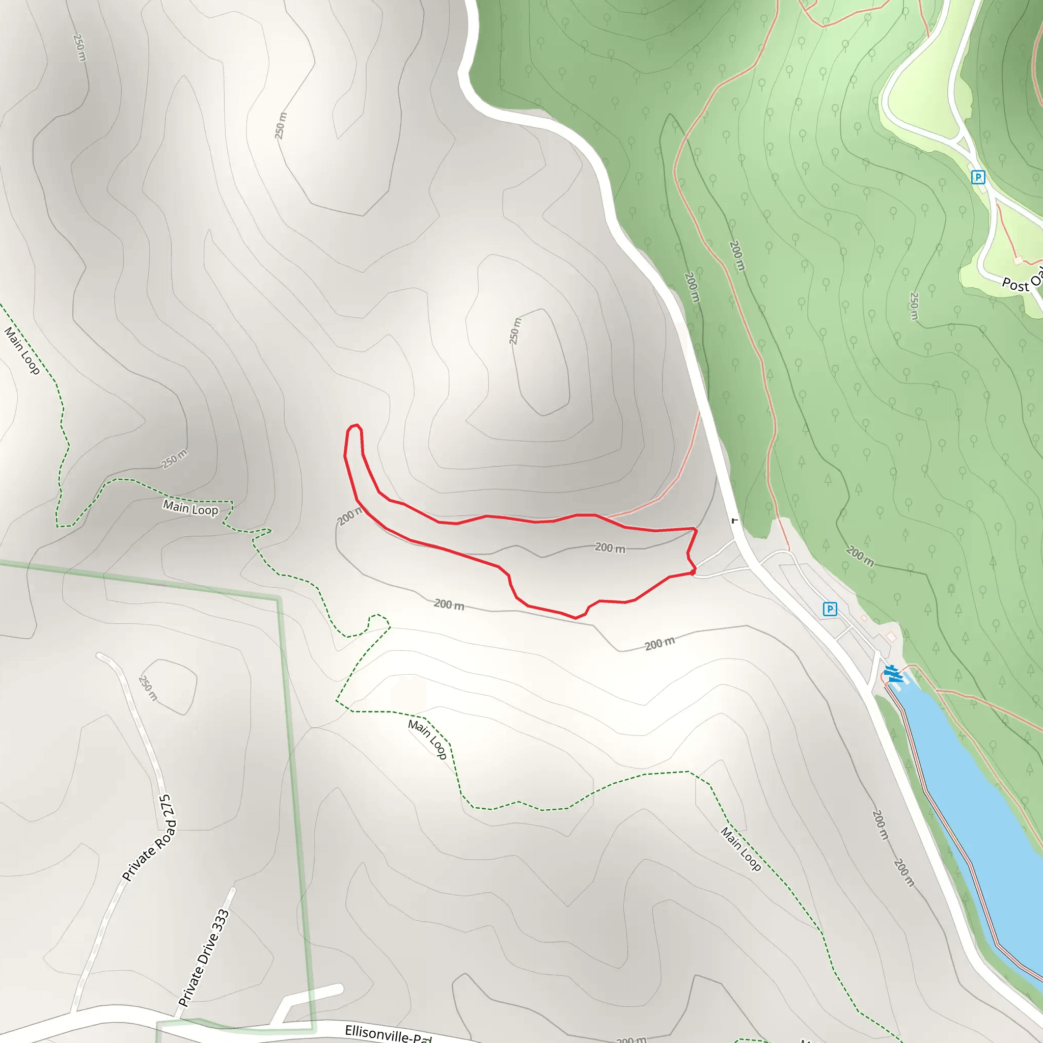 Longbow Archery Loop Trail mobile static map