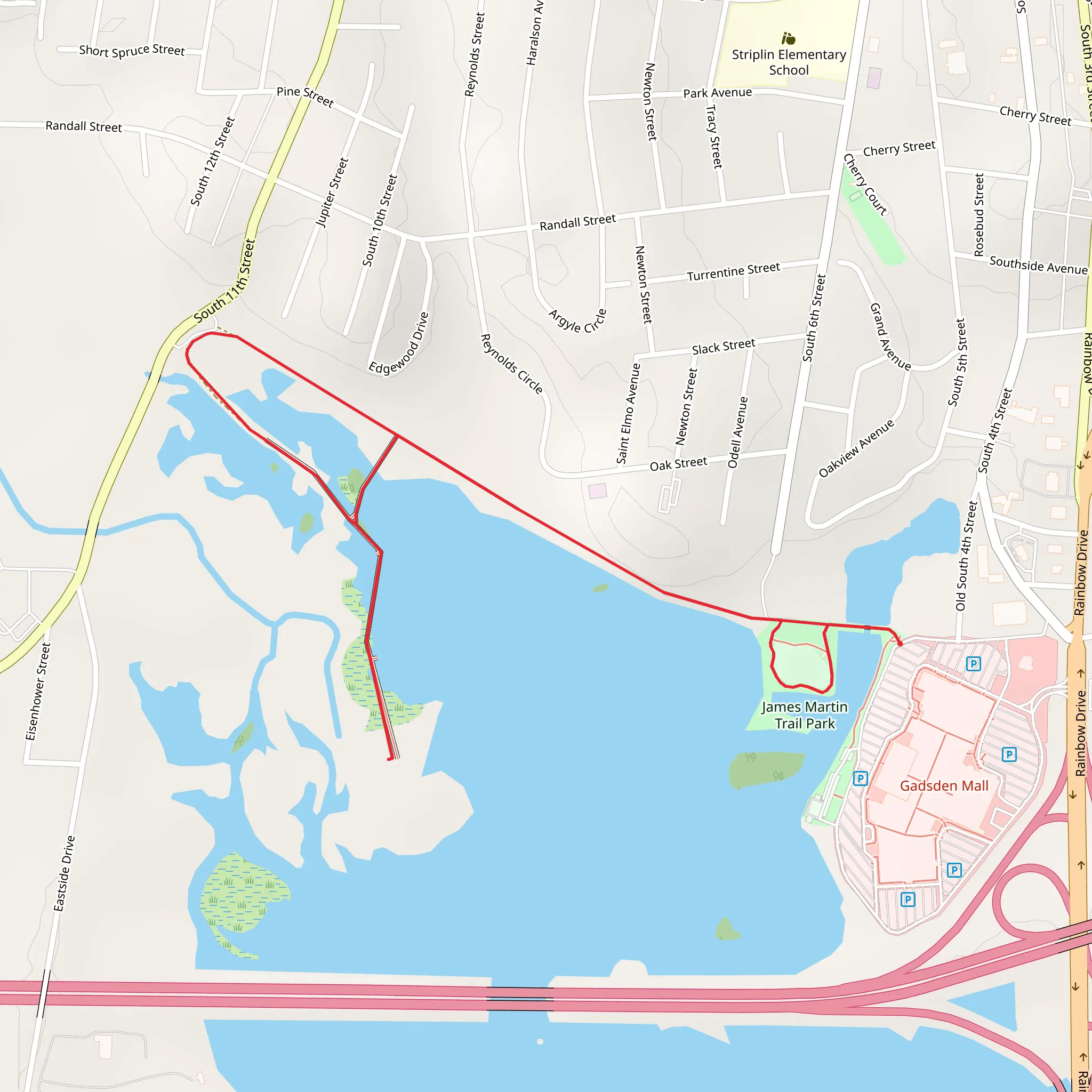 Old South 4th Street Loop mobile static map