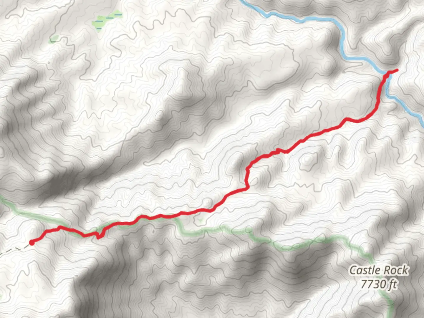 An image depicting the trail Little Kern River via Lewis Camp Trail and its surrounding area.