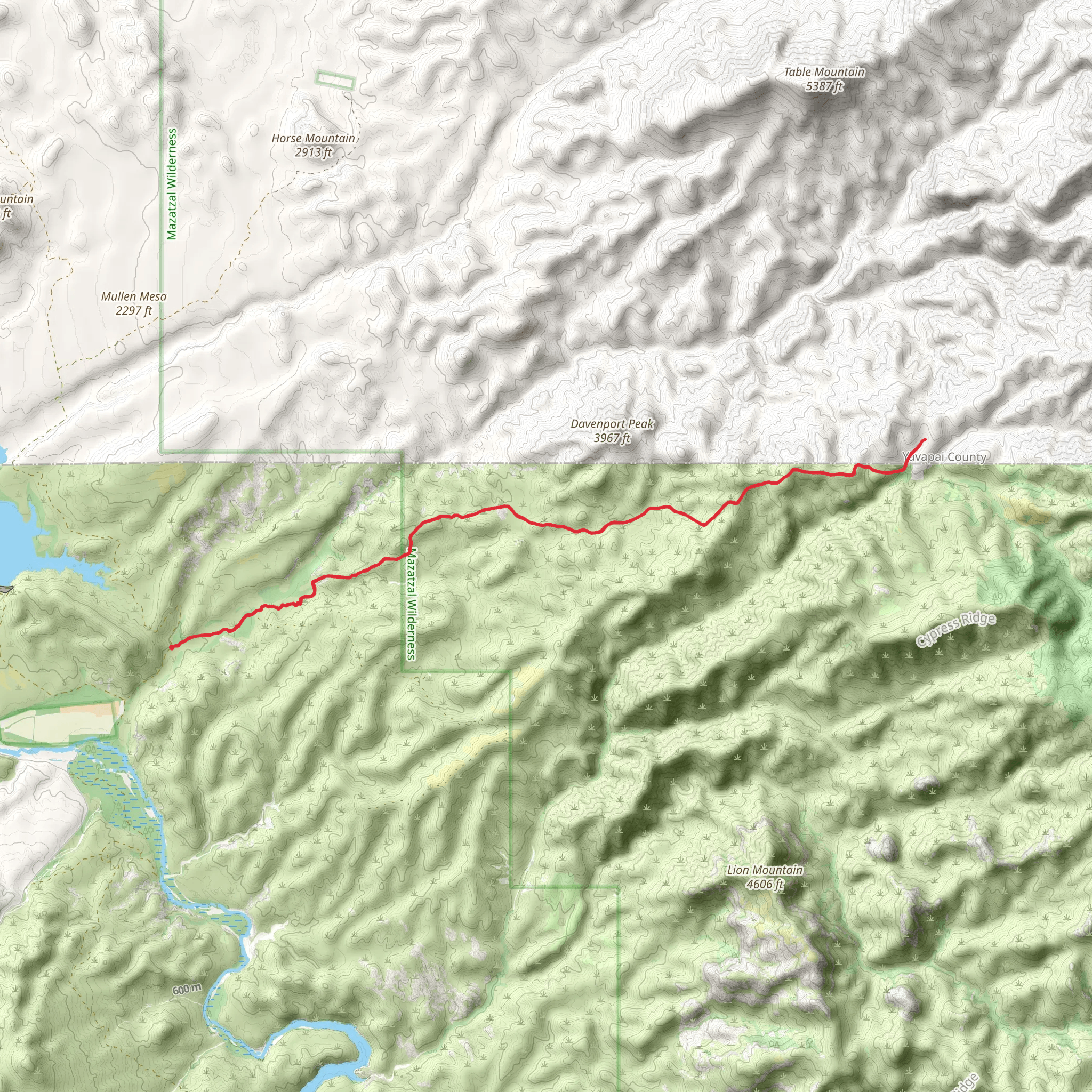 Sears Trail mobile static map