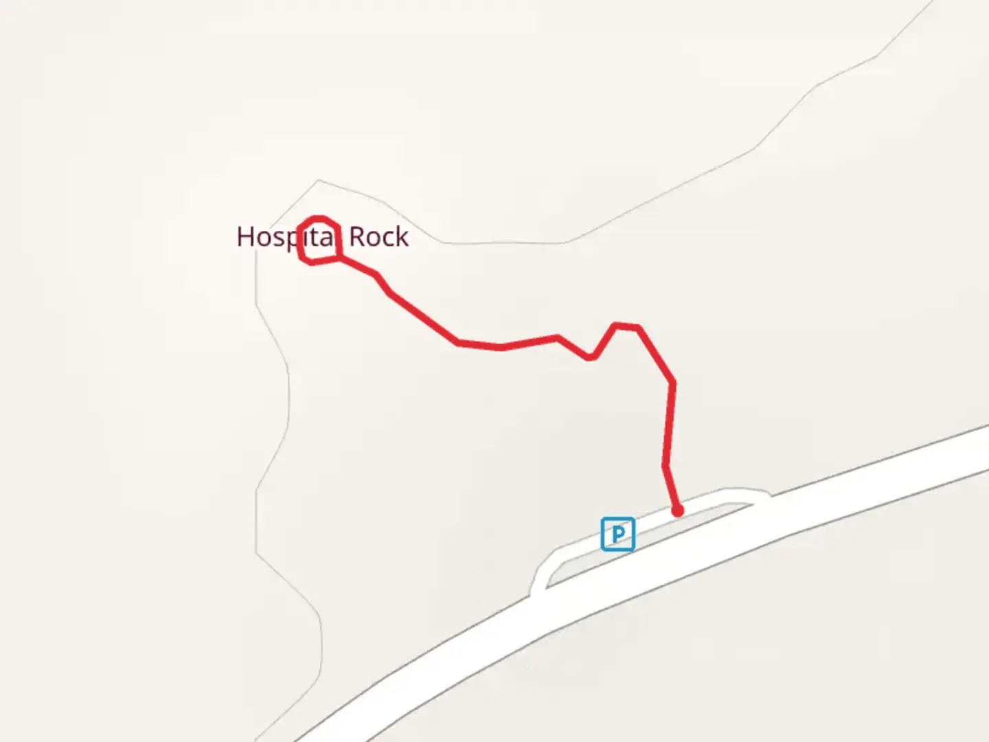 An image depicting the trail Hospital Rock and its surrounding area.