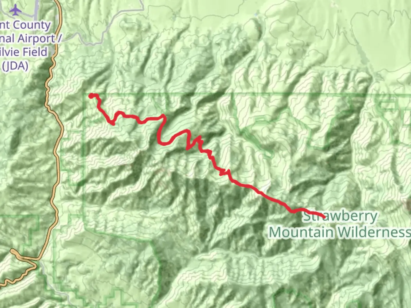 An image depicting the trail Canyon Mountain Trail and its surrounding area.