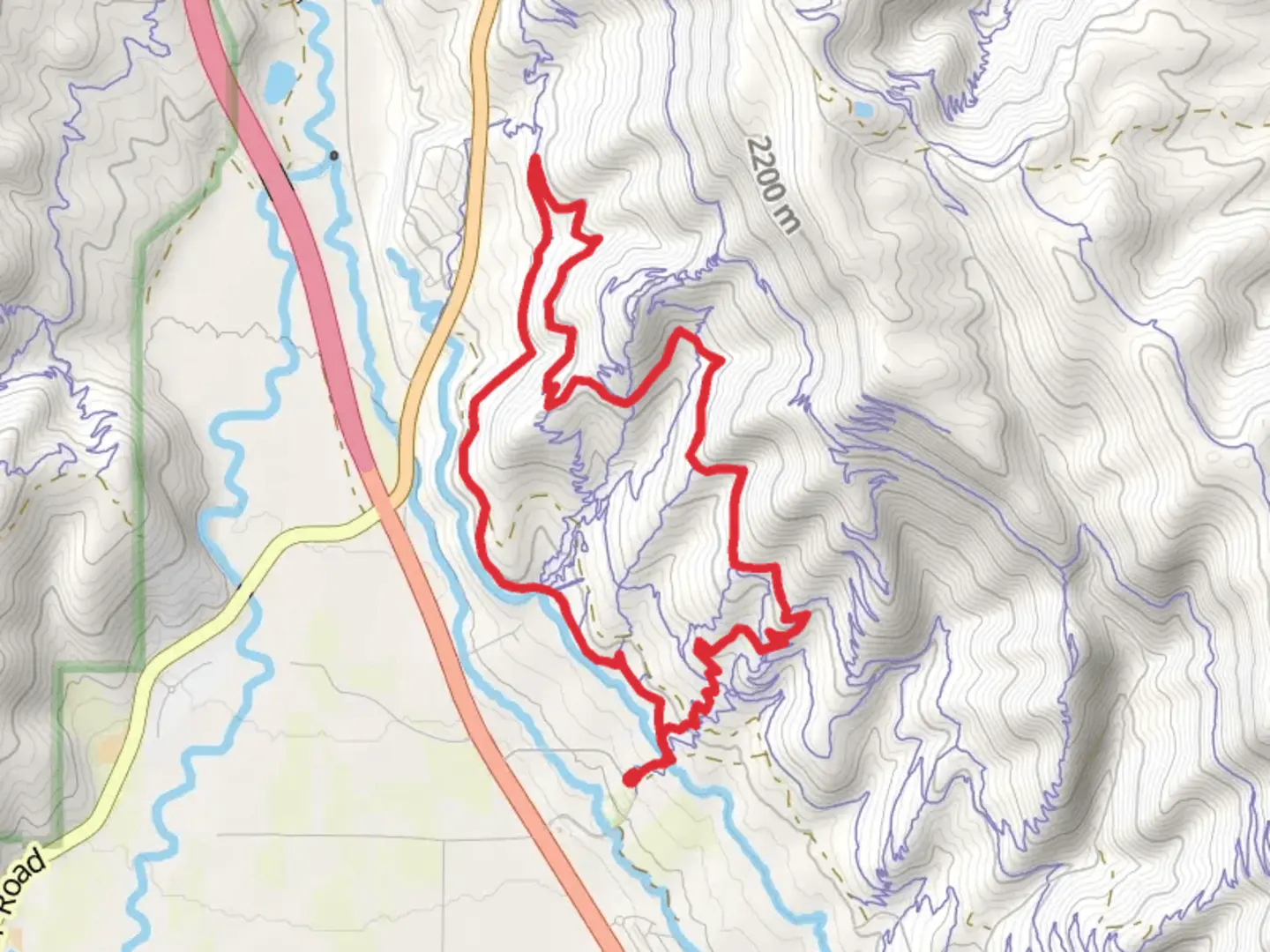 An image depicting the trail Lower Riverview and Upper Riverview Loop and its surrounding area.