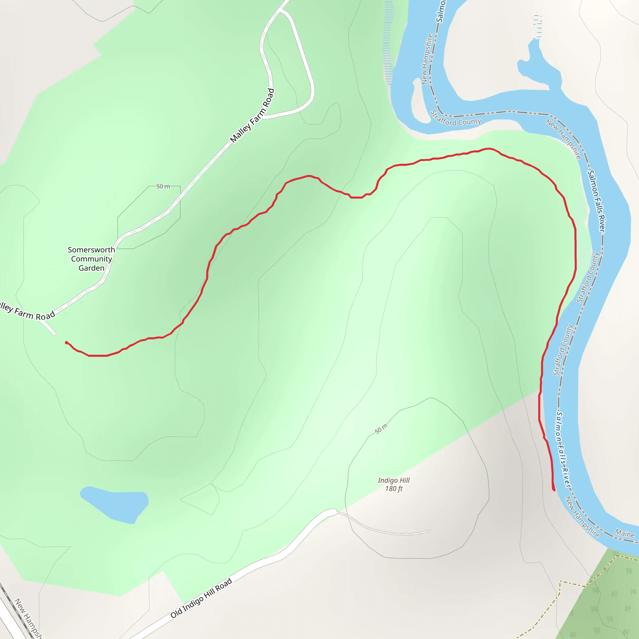 Salmon Falls River View Trail mobile static map