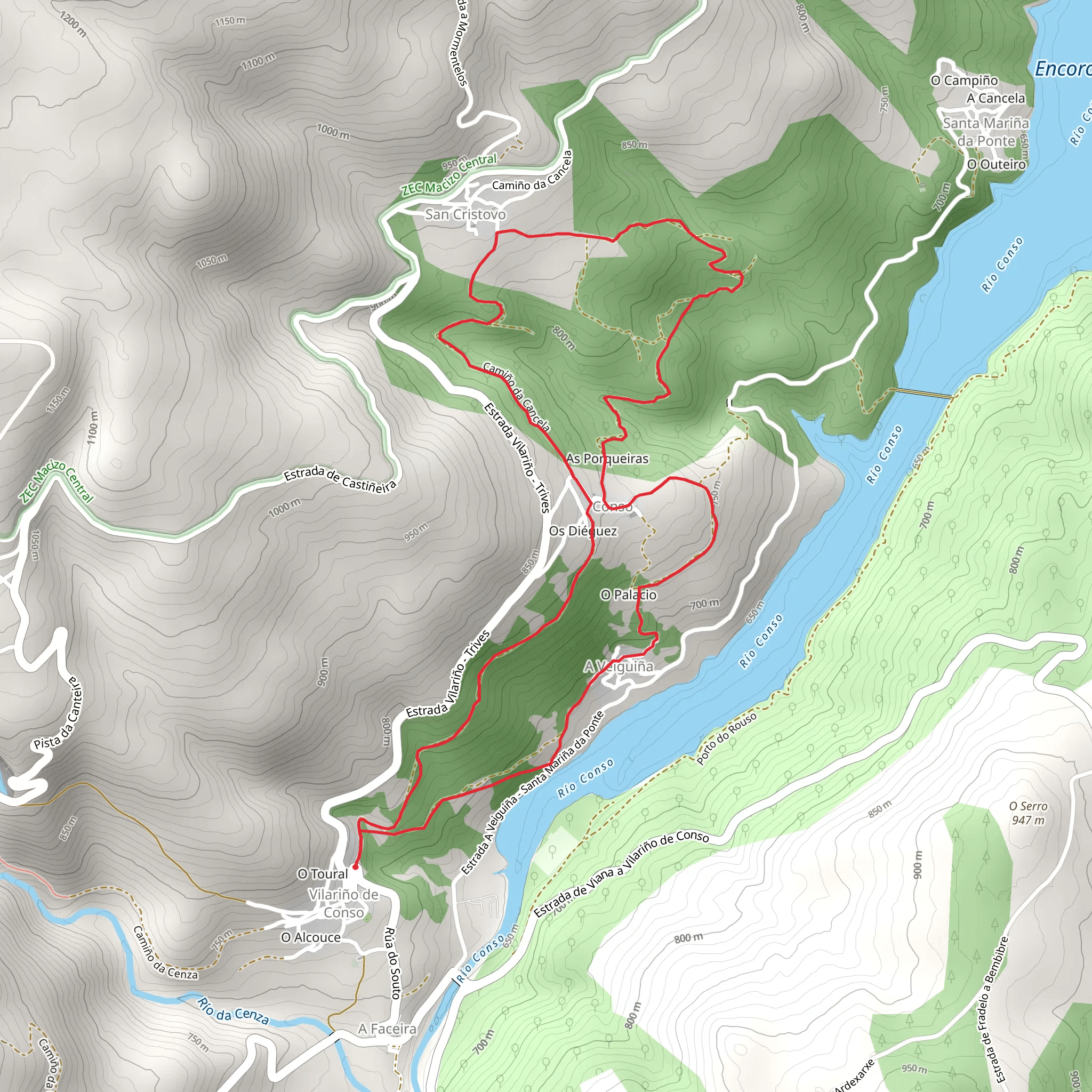 PR G 118 Soutos Route mobile static map