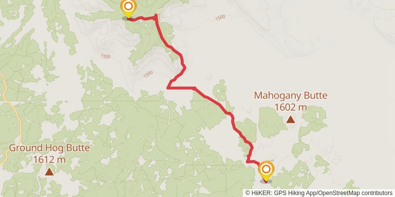 Oregon Desert Trail stage 3 Map