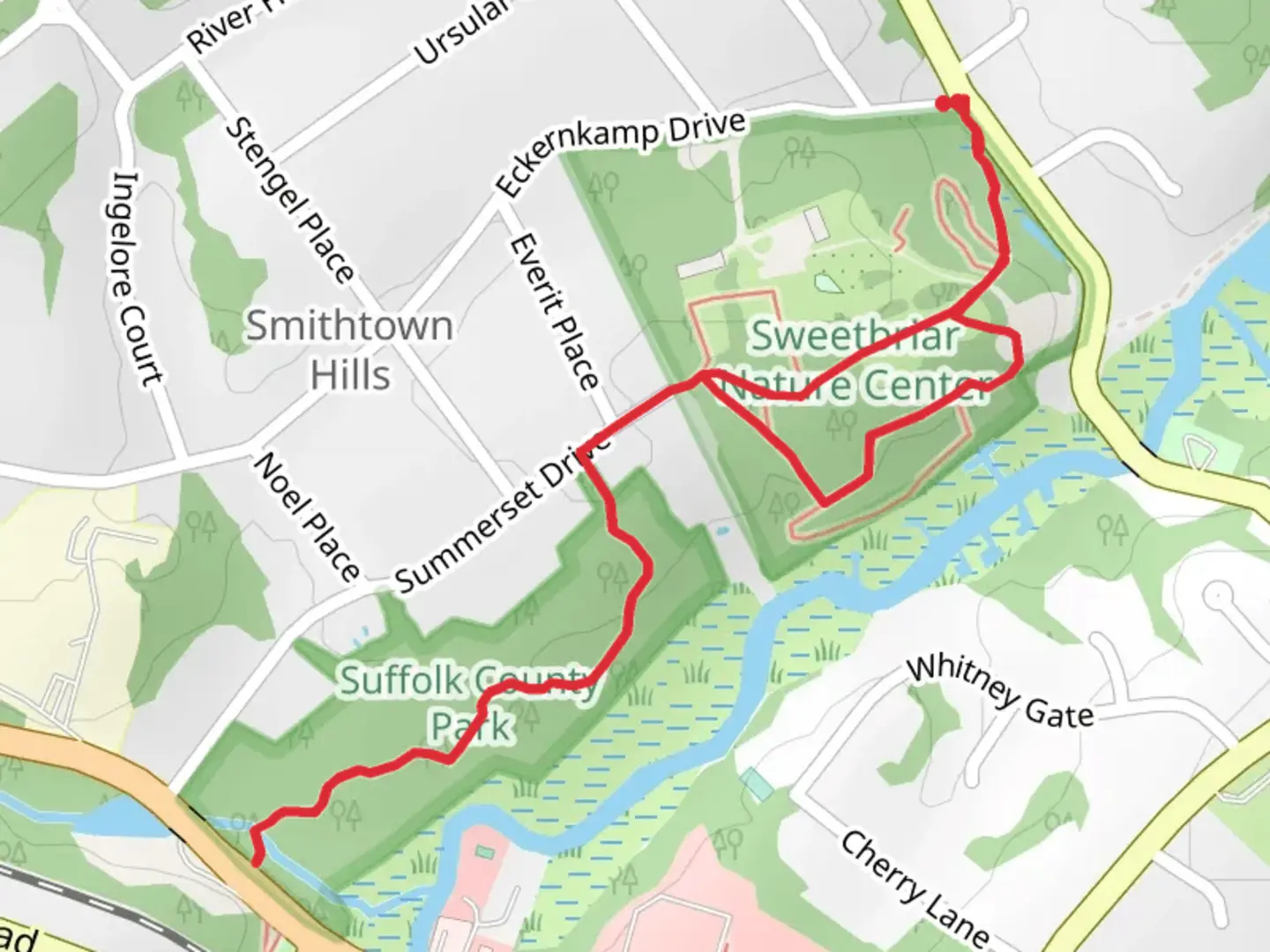 An image depicting the trail Long Island Greenbelt Trail Loop and its surrounding area.