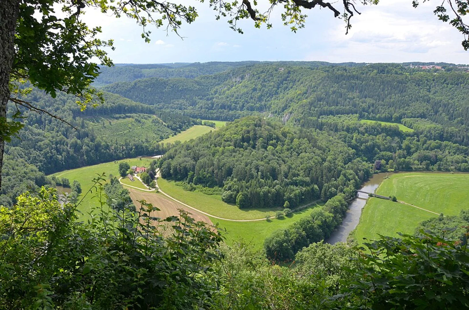 An image depicting the trail Wildenstein Castle and Donau via Premiumweg Eichfelsen Panorama and its surrounding area.
